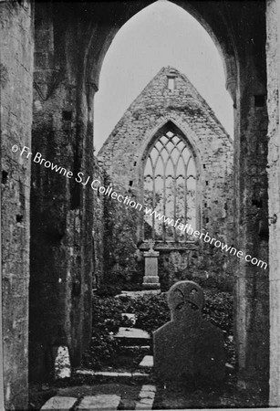 CLAREGALWAY FRIARY  EAST WINDOW AND CHOIR